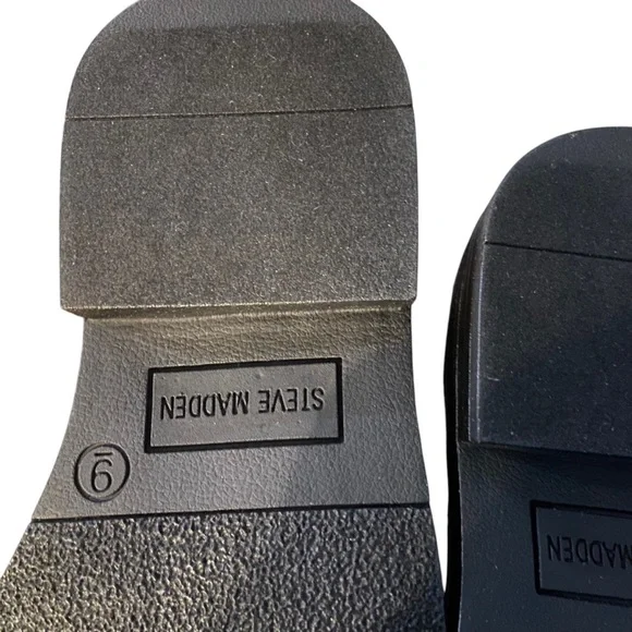 Kids Black Boot with Colorful Patches Steve Madden Sz 9 Unisex New - Picture 4 of 8